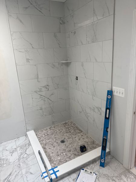 Frameless Shower Door installation