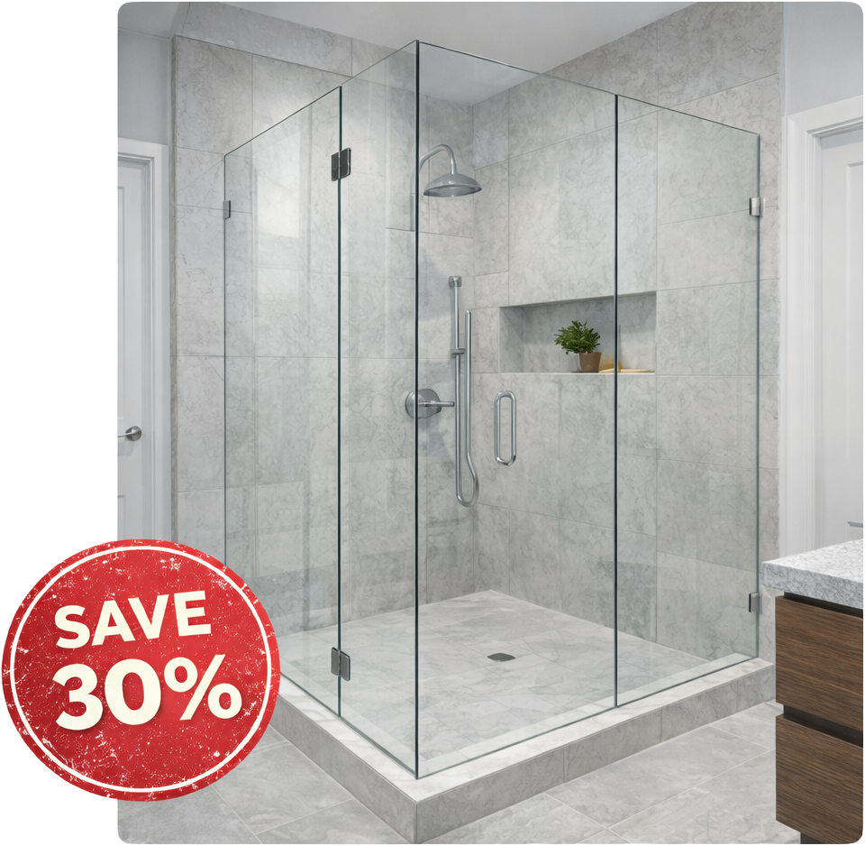 custom shower doors installation in maryland